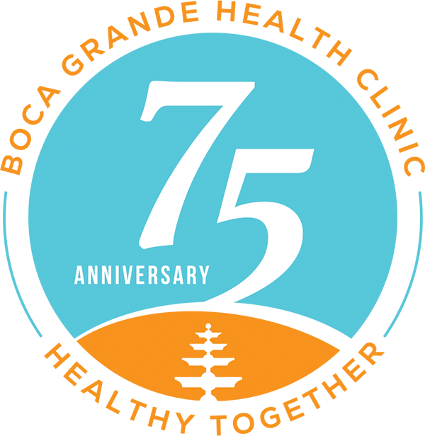 Boca Grande Health Clinic 75th Anniversary Logo